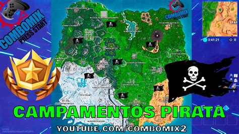 Visita Todos Los Campamentos Piratas Desafio Temporada 8 Fortnite