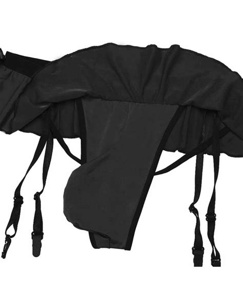 Men S Sissy Pouch Panties Mooning Skirted Crossdress Bikini Briefs Underwear Black C N Y