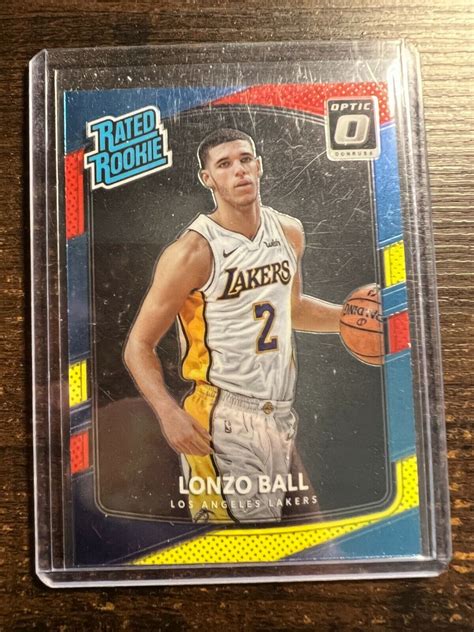 A Donruss Optic Lonzo Ball Rr Rc Ebay