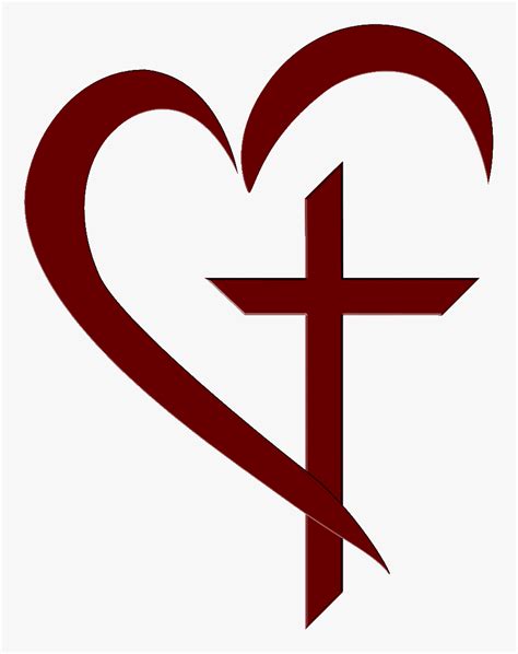 Heart Clipart Cross - Heart And Cross Transparent, HD Png Download ...