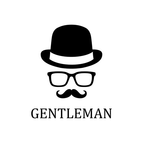 gentleman logo vector 10030534 Vector Art at Vecteezy