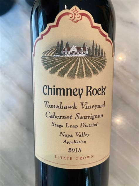 2018 Chimney Rock Cabernet Sauvignon Tomahawk Vineyard USA California