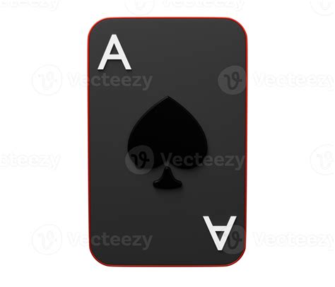 Ace Spade Playing Card 3d 21113131 Png