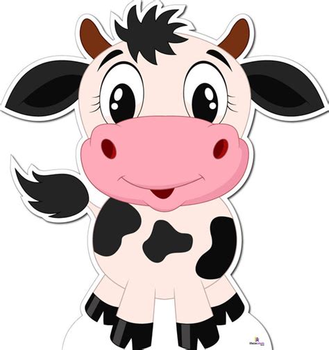 Cute Cow 285 Cardboard Cutout 75cm Lifesizecutouts