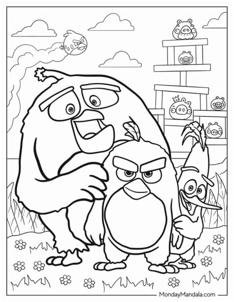 The Angry Birds Movie Coloring Pages Free Coloring Pages Printables