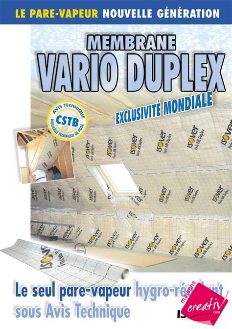 Isolation Membrane Vario Duplex Les Tapes De Construction