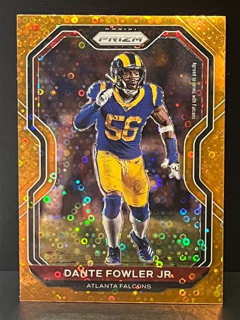 Panini Prizm Dante Fowler Jr Orange Disco Parallel Atlanta