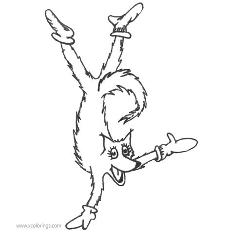 Dr Seuss Fox In Socks Coloring Pages Xcolorings