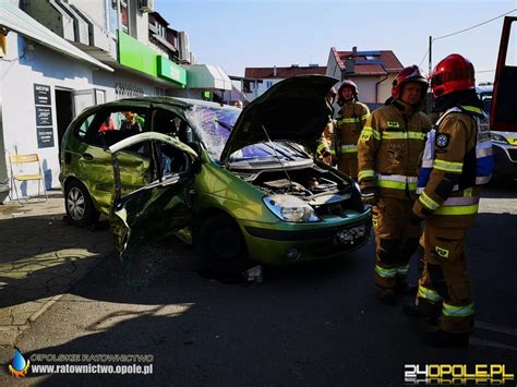 Wypadek na ulicy Prószkowskiej w Opolu Dwie osoby trafiły do szpitala