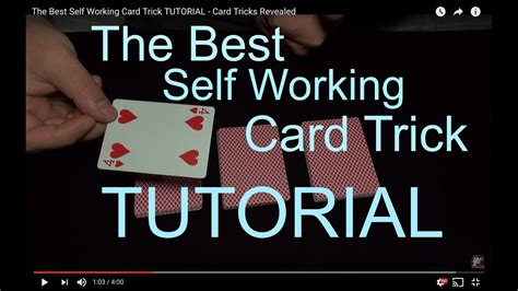 The Best Self Working Card Trick Tutorial Card Tricks Revealed Youtube