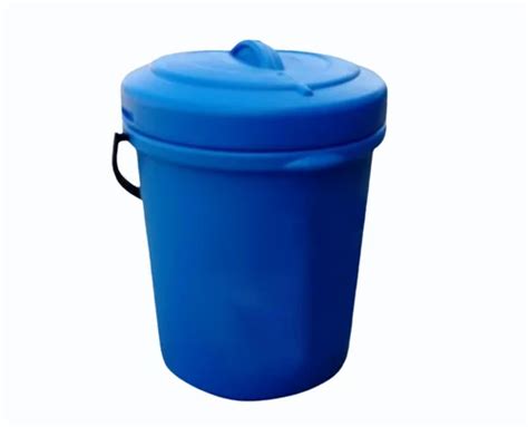 PVC Cylindrical Blue Plastic Dustbin For Outdoor At Best Price In