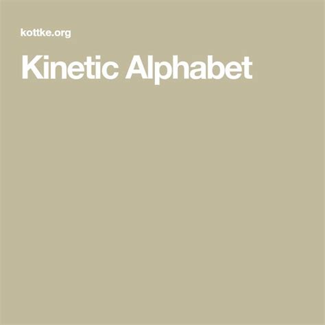 Kinetic Alphabet | Alphabet, Motion design, Kinetic