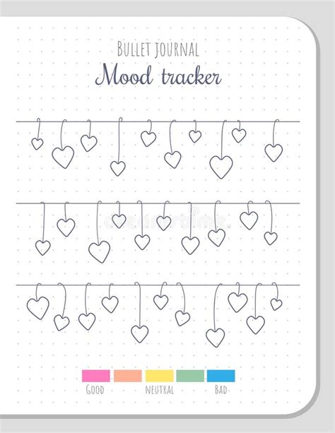 Bullet Journal Mood Tracker Printable