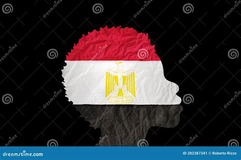 African Woman Silhouette With Egypt National Flag Stock Illustration Illustration Of Diversity