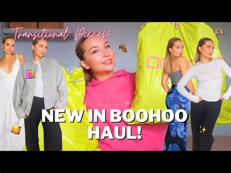 BOOHOO NEW IN TRY ON HAUL 2023 TRANSITIONAL PIECES YouTube