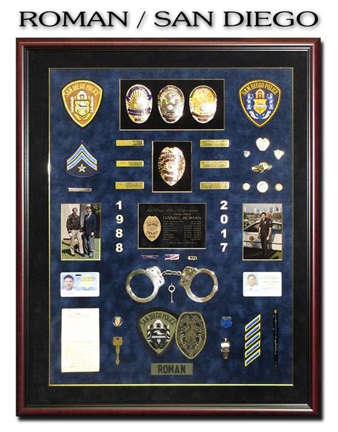 Police Shadowboxes By Badge Frame Artofit