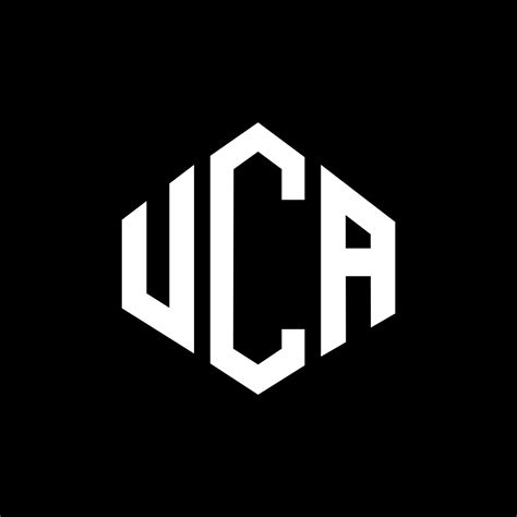 UCA letter logo design with polygon shape. UCA polygon and cube shape logo design. UCA hexagon ...