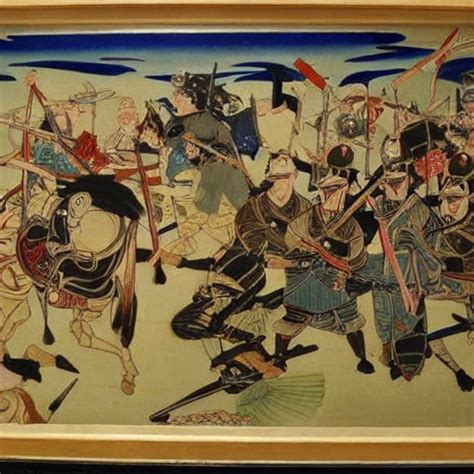 Stabilityai Stable Diffusion Epic Samurai Battle Art Nouveau