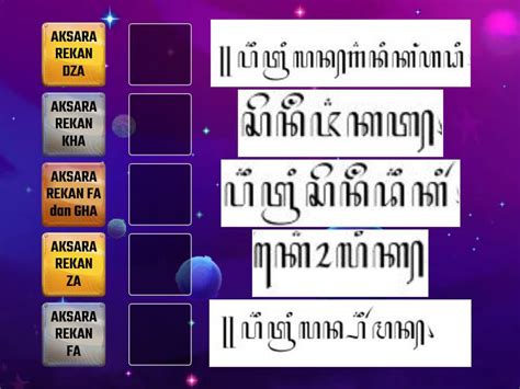 Postest Aksara Rekan Match Up