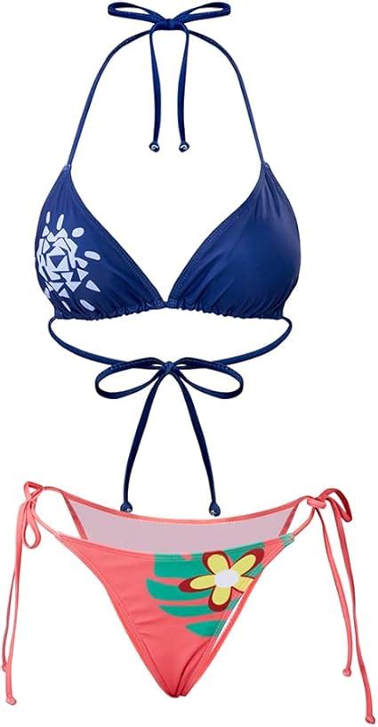 Amazon Ishowcos Nico Robin Cosplay Bikini Women Sexy Triangle