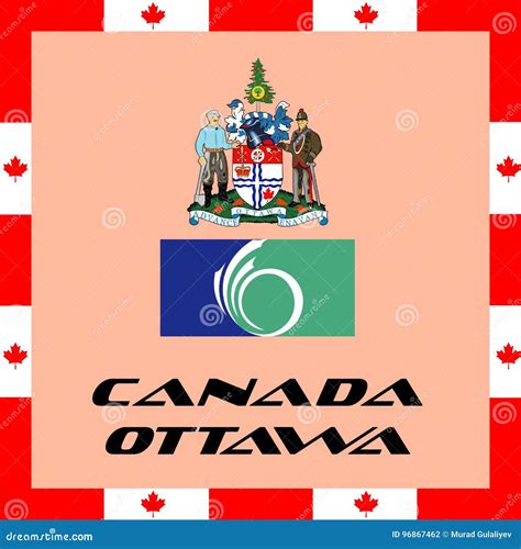Government Elements of Canada - Ottawa Stock Illustration