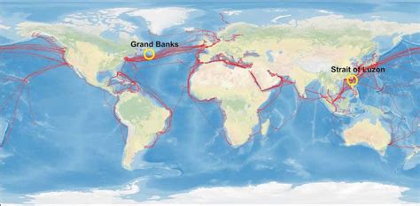 The Global Network Of Submarine Fiber Optic Telecommunications Cables