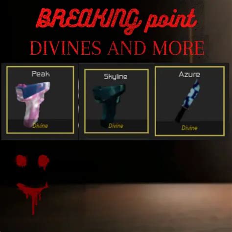 Breaking Point Roblox Divine Knives And Guns Select Weapon Before Buying £8 00 Picclick Uk