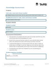 Hltenn Ae Kn Saq Assessment New Pdf Knowledge Assessment