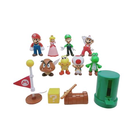 Figuras Super Mario Bros Juguetes Coleccionables 12 Piezas Coppel