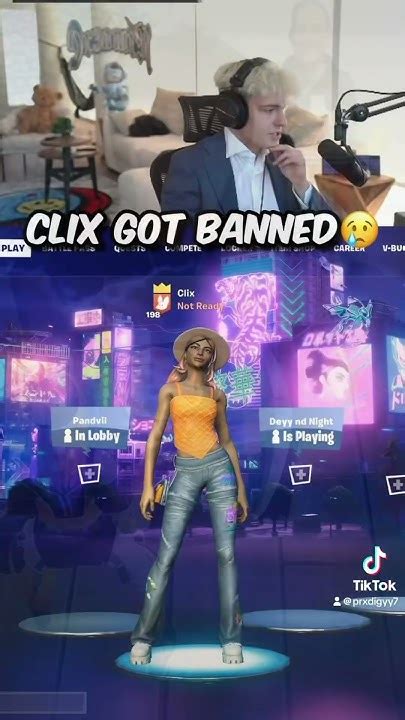 Clix Got Banned Fortnite Shorts Clix Youtube