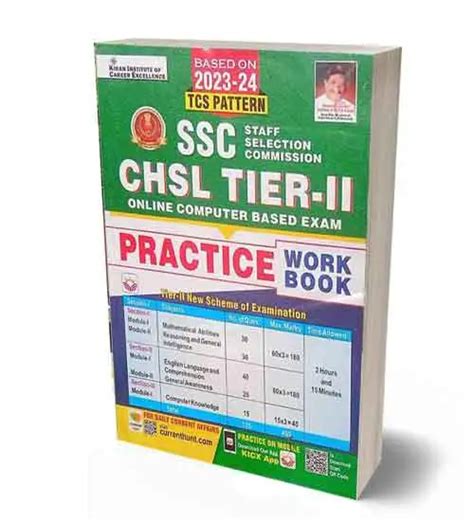 Buy Kiran SSC CHSL Book Tier 2 Practice Work Book Based On