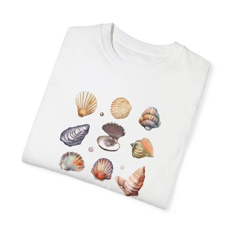 Sea Shells T Shirt Vintage Graphic Beach Shirt Aesthetic Summer Shirt