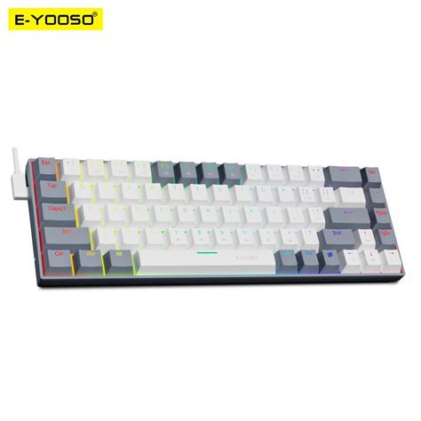 Teclado Mec Nico Con Cable E Yooso Z Rgb Usb Mini Teclado Delgado