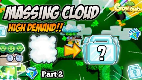 Lumayan Profit 2 DL Di Step Kedua MASSING CLOUD PART 2 GROWTOPIA