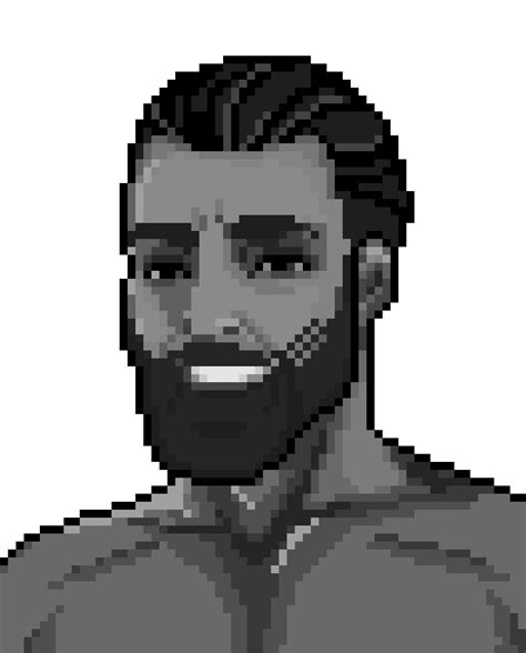 Giga Chad Pixel Art