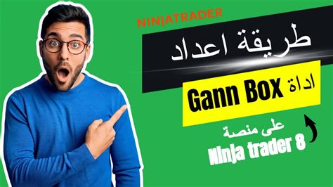 طريقة اعداد اداة Gann Box على منصة Ninja trader 8 YouTube