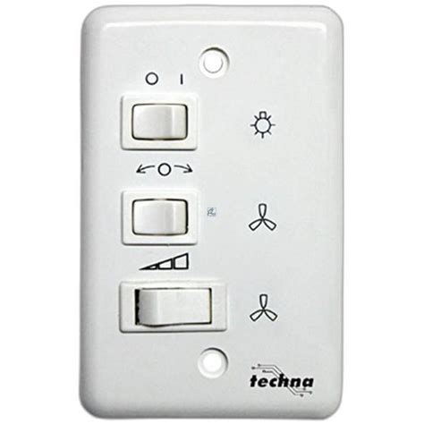 Controle Ventilador Techna Capacitivo 127v Branco Vt 007 Controle