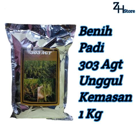 Jual Benih Padi 303 Agt Unggul Kemasan 1 Kg Dengan Kualitas Yang