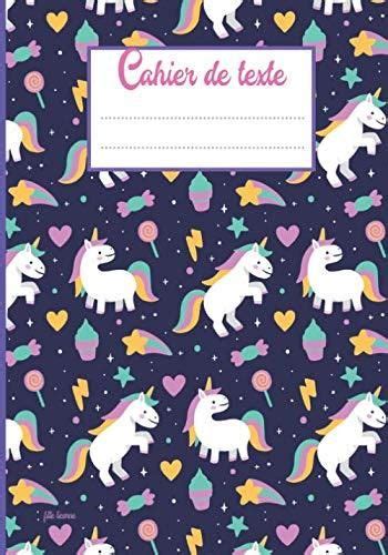 Cahier De Texte Fille Licorne Pour La Rentr E Des Classes Th Me