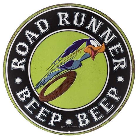 Road Runner Beep Beep Embossed Tin Sign⎜open Road Brands Garage Signs