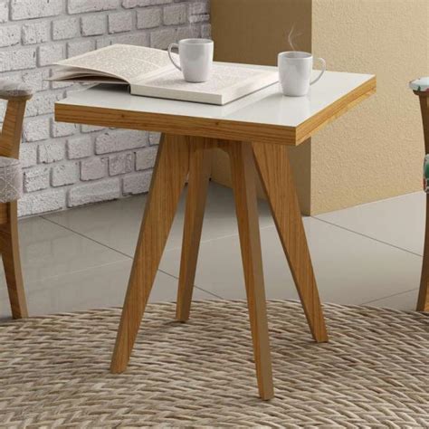 Tudo Sobre Mesa Lateral Quadrada 60 Cm Tb68 Jw Freijo Off White