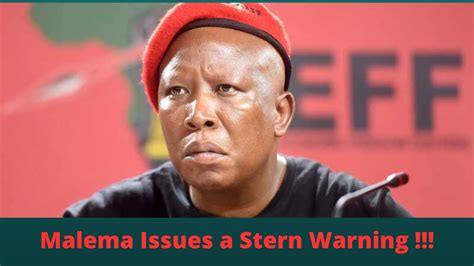 Eff National Shutdown Malema Warns Nhlanhla Lux Fidelity And More