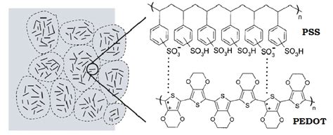 Cartoon Of Film Morphology Of Pedot Pss With Grains Of Pedot Rich