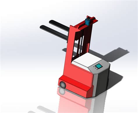 The Agv Forklift D Model Cgtrader