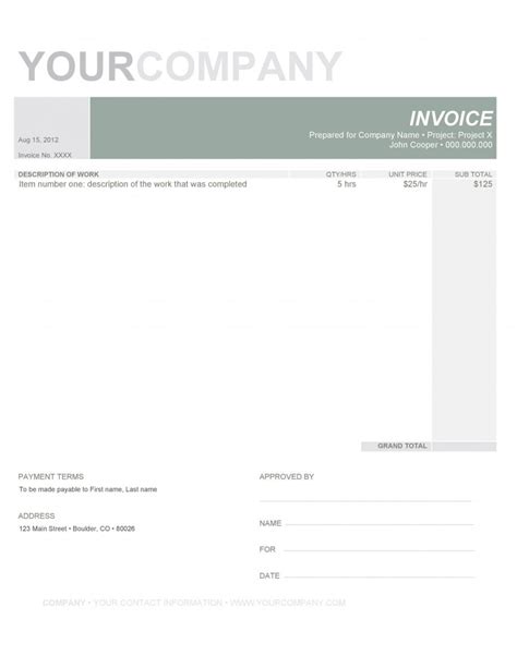 11+ FREE Contractor Invoice Template Download [Excel, Google Docs]