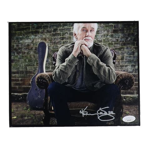 Kenny Rogers Signed 8x10 Photo On Cardboard Jsa Pristine Auction