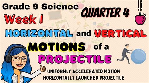 Horizontal And Vertical Motions Of A Projectile Grade Science