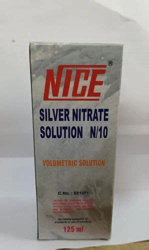 Silver Nitrate Solution, 125ml at Rs 799/gram in Bhubaneswar | ID ...