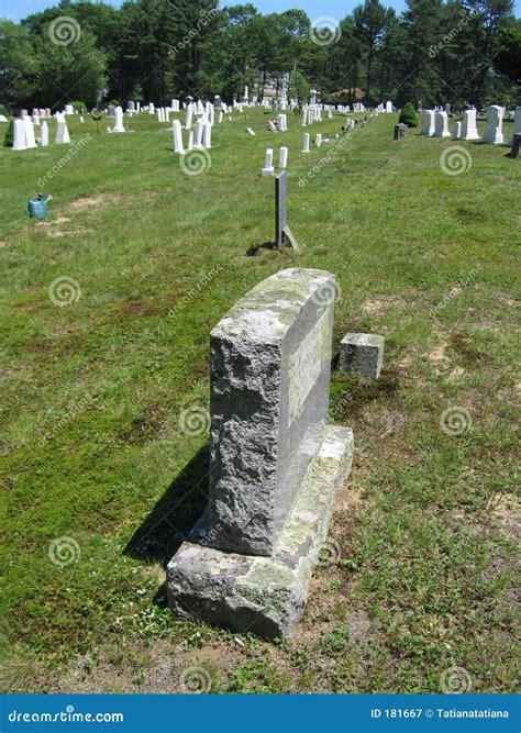 Group Of Old Cemetary Tombstones Royalty Free Stock Photo