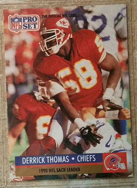 Pro Set Base Derrick Thomas Error Buffalo Bills Helmet